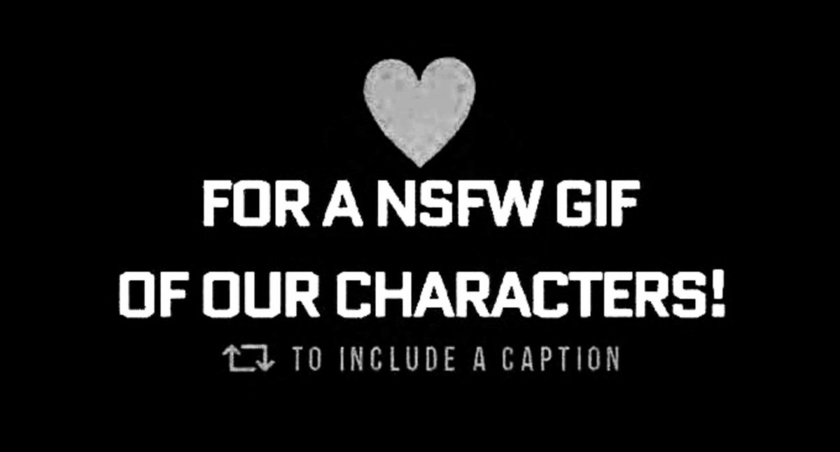 A simple game that many people can enjoy, you may specify the muse you wish or leave it up to chance.

Nothing more to it, just Like ♥️ Retweet 🔄! Simply enjoy what's to come.

#LewdRP #NSFWRP #MVRP