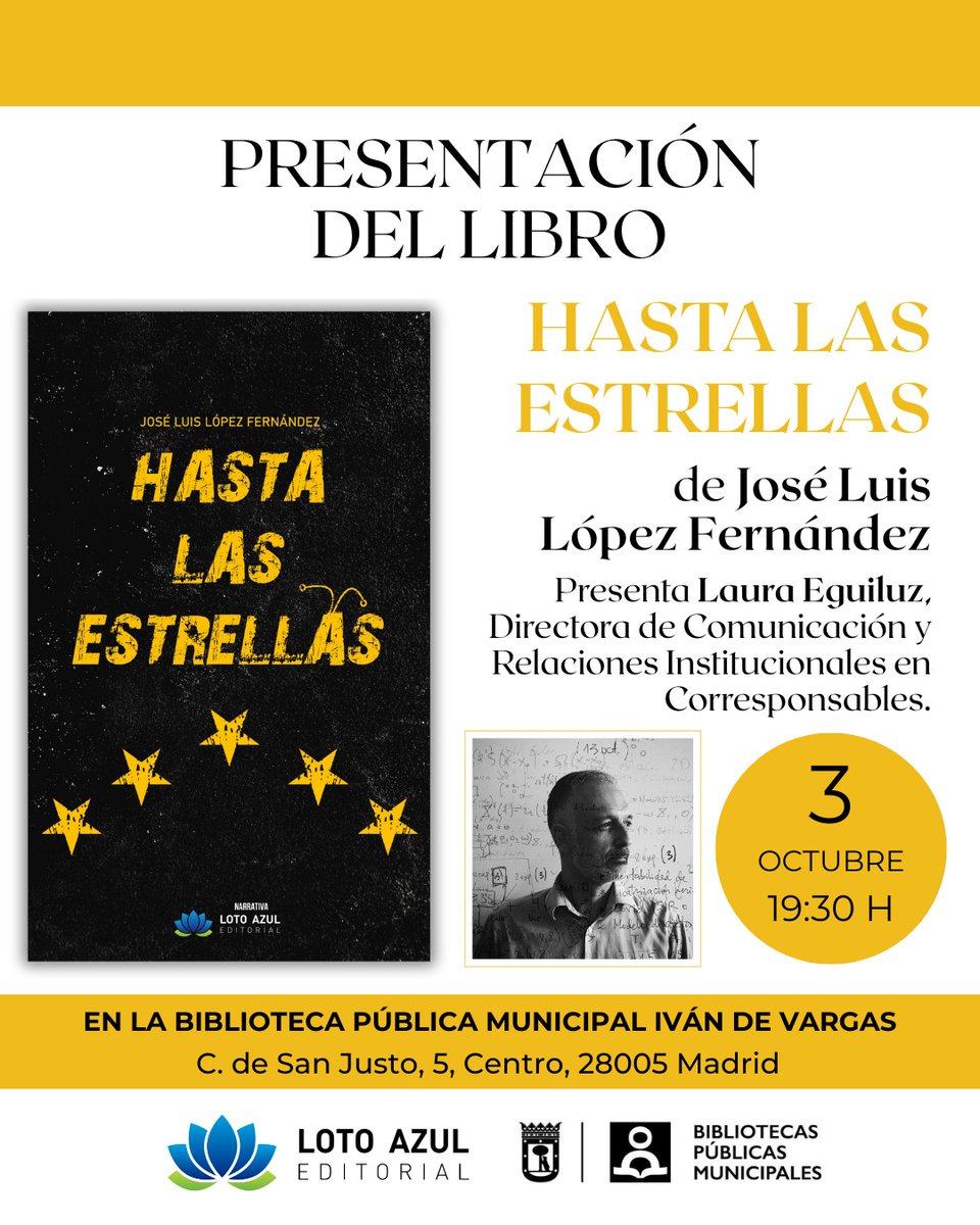 También estaremos en Madrid, en compañía de <a href="/lauraea10/">Laura</a> y de quienes tengáis a bien asistir, para dar parte de las peripecias de ese puñado de extravagantes personajes que pueblan las páginas de "Hasta las estrellas". Hasta entonces, que el universo os sea propicio