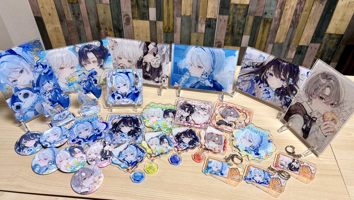 nimu_haru27's tweet image. こちらが実物の写真です〜！！！
めちゃくちゃ素敵にデザインして頂いてとっても可愛いです🩵🩵🩵