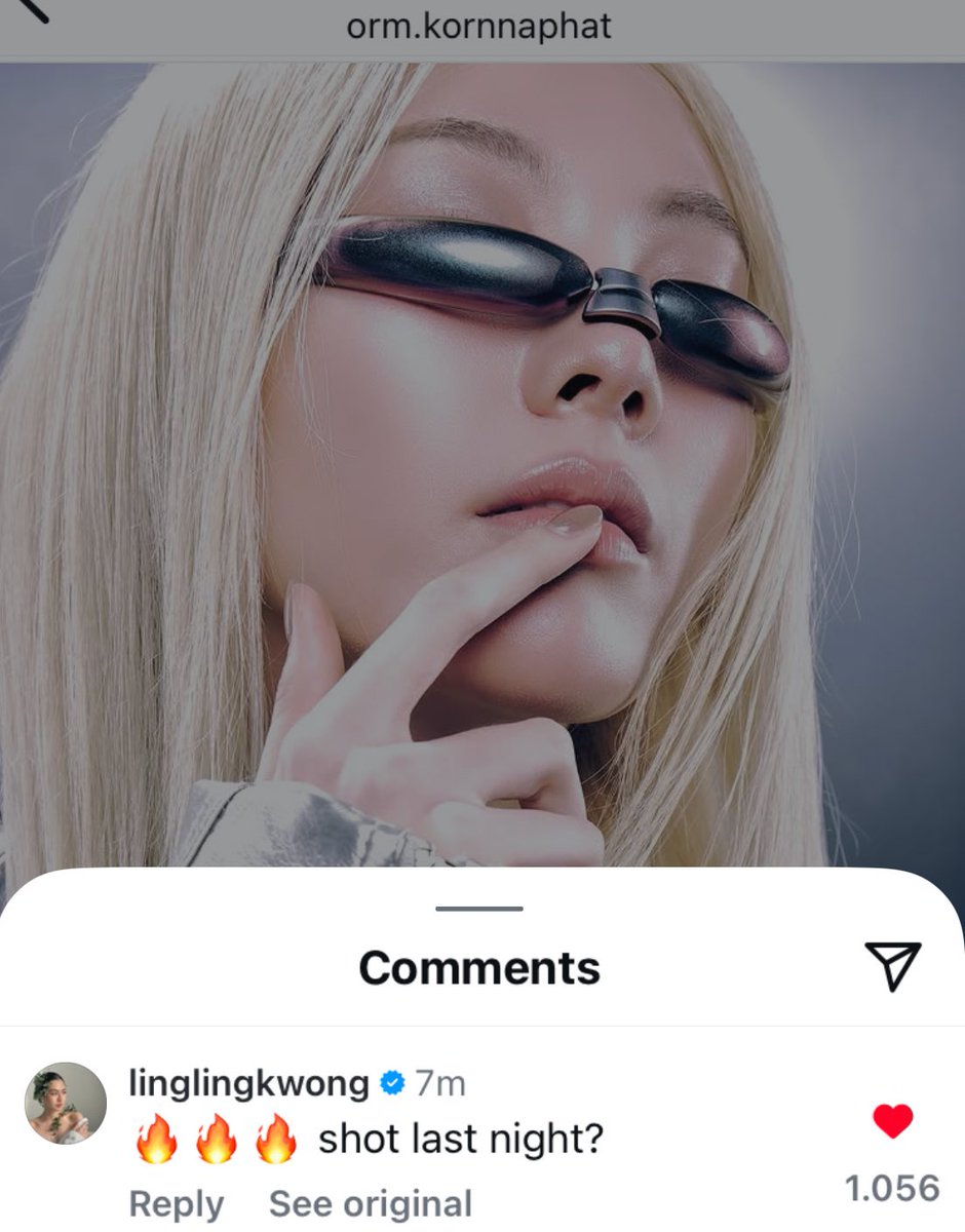 Ling commented on Orm’s post 😭😭

she asked if Orm shot the photos last night omggg