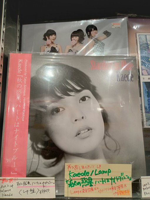 Kaede/秋の惑星、ハートはナイトブルー/LPレコード/Lamp 特別