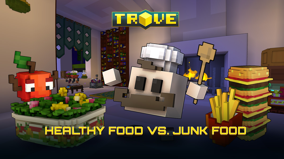 TroveGame's tweet photo. 🥦 vs 🍩 - the food feud is ON in #TroveGame!
Pick a side, craft your banner, gather grapes & vote for your favorite cuisine before Sept 23!
What do you prefer, Trovians? 👀 https://t.co/SDeyf1ArAV