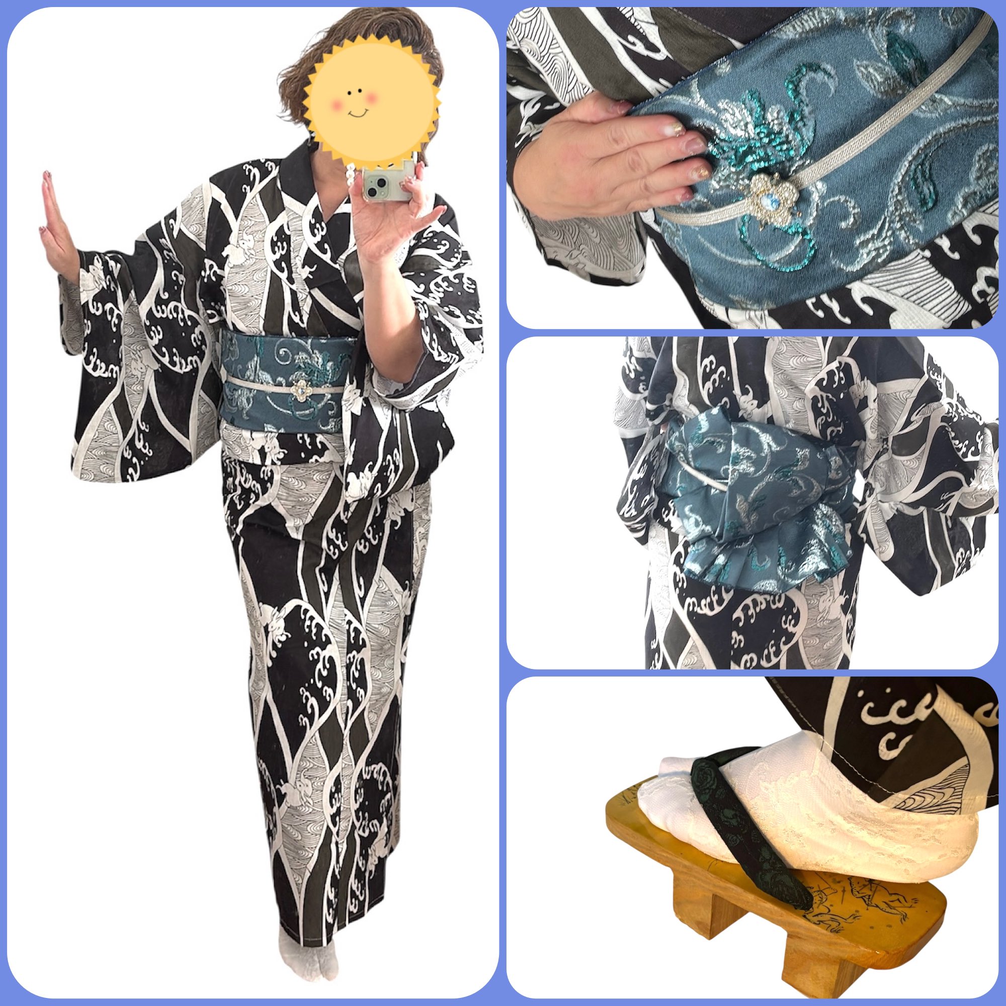 鳥獣戯画♥淡い若草色メロングリーン♥紗夏帯♥早い者勝ち♥透け感♥リメイク品1点物 鳥獣戯画♥淡い若草色メロングリーン♥紗夏帯♥早い者勝ち