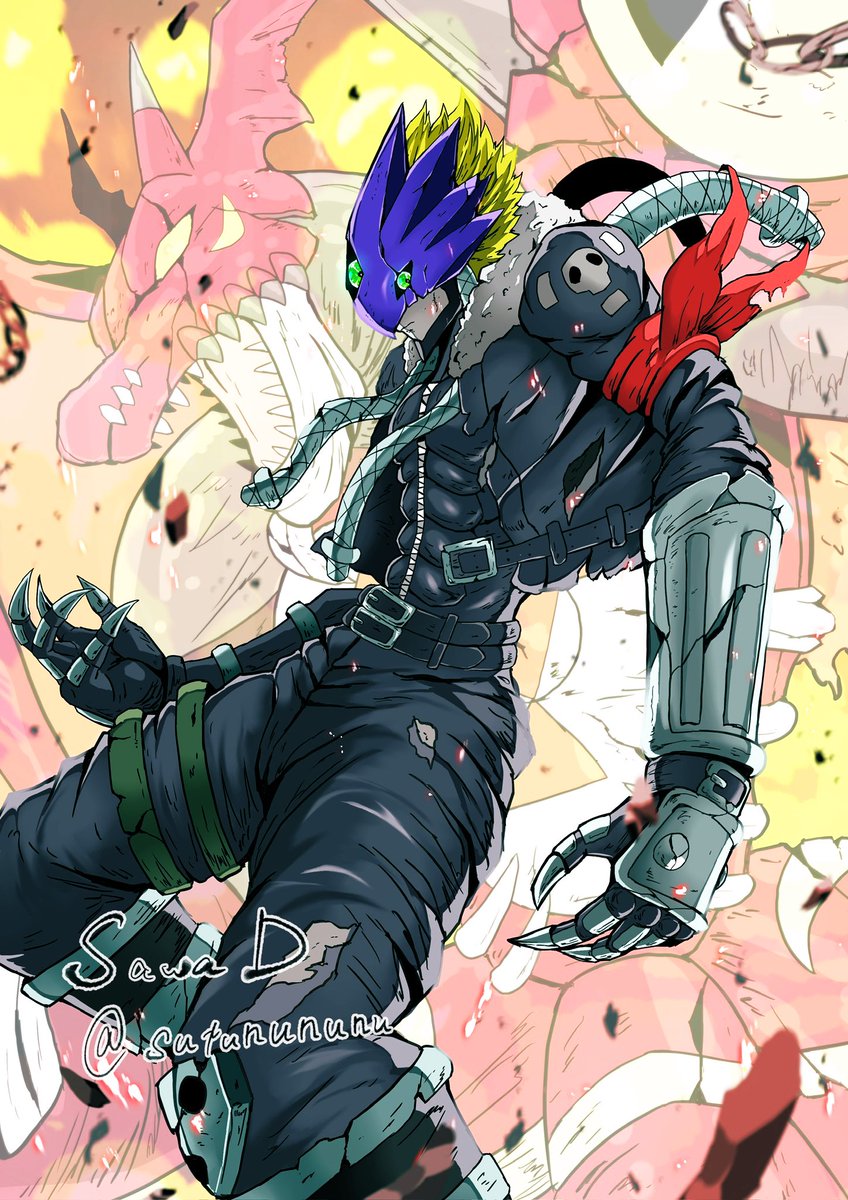 ベルゼブモン😈✖️メギドラモン🔥
#Digimon 
#デジモン