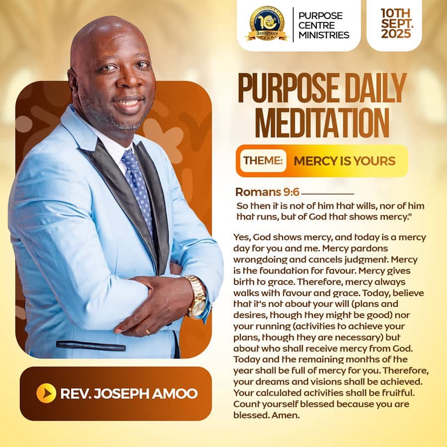 purpose_mini's tweet image. Have a merciful Day.

#purposedaily #purposecentreministries