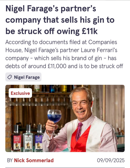 Striking off a company means its debts are never paid.

His partner purchased a £885,000 home in cash.

Here she is refusing to pay £11,000

The Sunak's had £600,000,000 and they used this same con to save themselves £300,000.

This needs to be stopped.