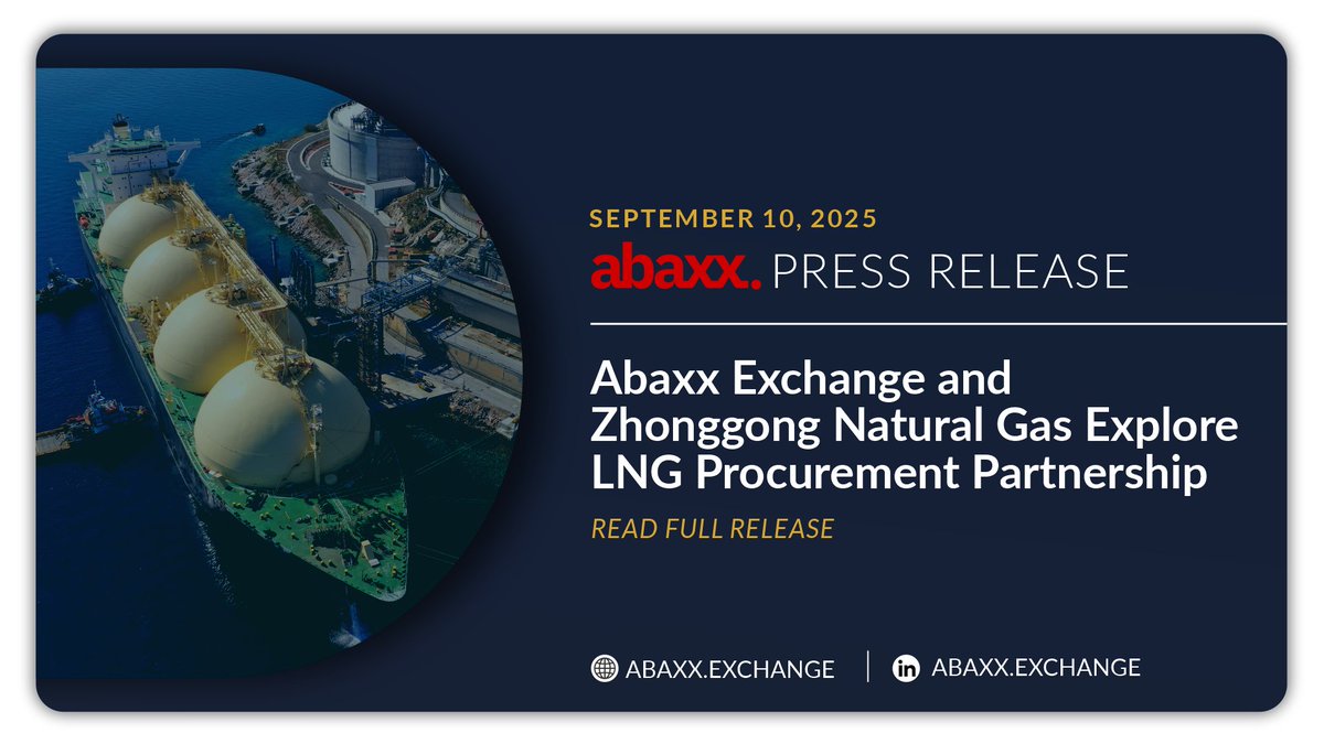 abaxx_exchange's tweet image. Abaxx Exchange and Zhonggong Natural Gas Explore LNG Procurement Partnership

The partnership plans to establish procurement channels linking Zhonggong’s #LNG projects in Shandong &amp;amp; Yunnan with overseas imports, facilitated through Abaxx Exchange.

bit.ly/zhonggong-lng-…