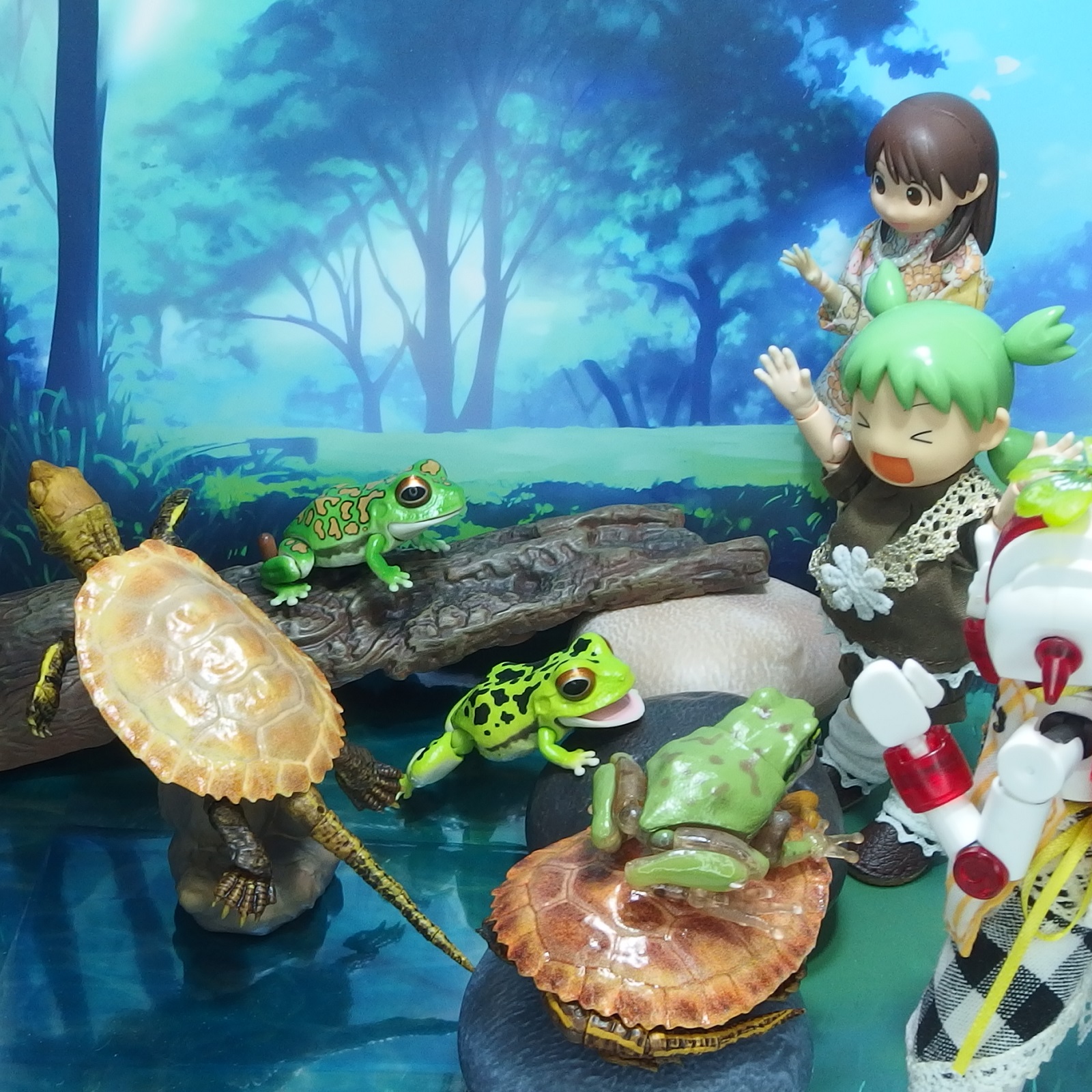 創作フィギュア　イナテン　３体　造形作家クレイマン　きつね　幻獣　イベント限定 楽天市場】次元界-NAGIアニマルキッズ逍遥游シリーズ 可動