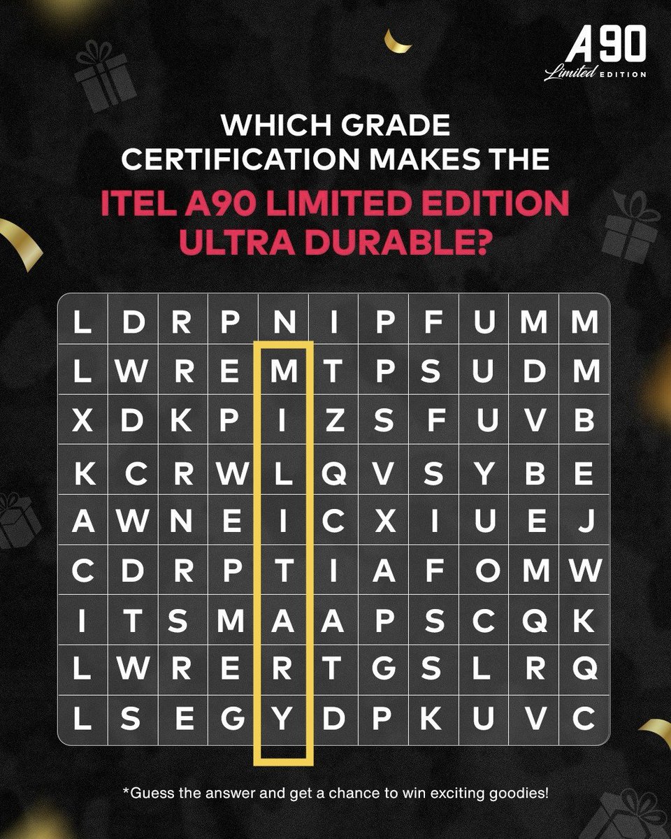 Eminent_007's tweet image. Thank you for the wonderful opportunity @itel_india 🙏 to win 🤞 

Answer is Military-grade certification. 

Strongly wishing to win 🤞 

#contest #a90 #commentnow #goodies

Join friends and share it 
@NareshPalle9
@anshu674230
@niketcreation_