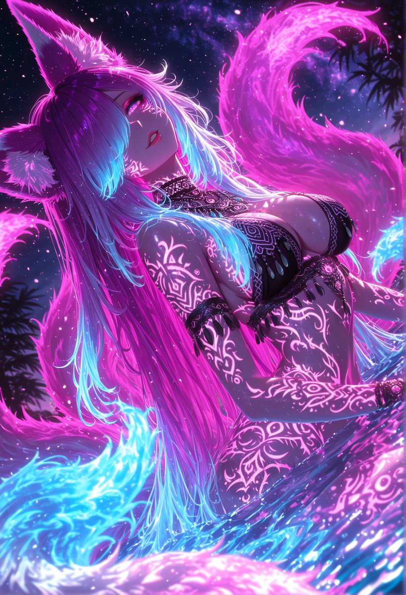 Kuroneko__x's tweet photo. Tribal &amp; Foxy https://t.co/4QoCmA1VsD