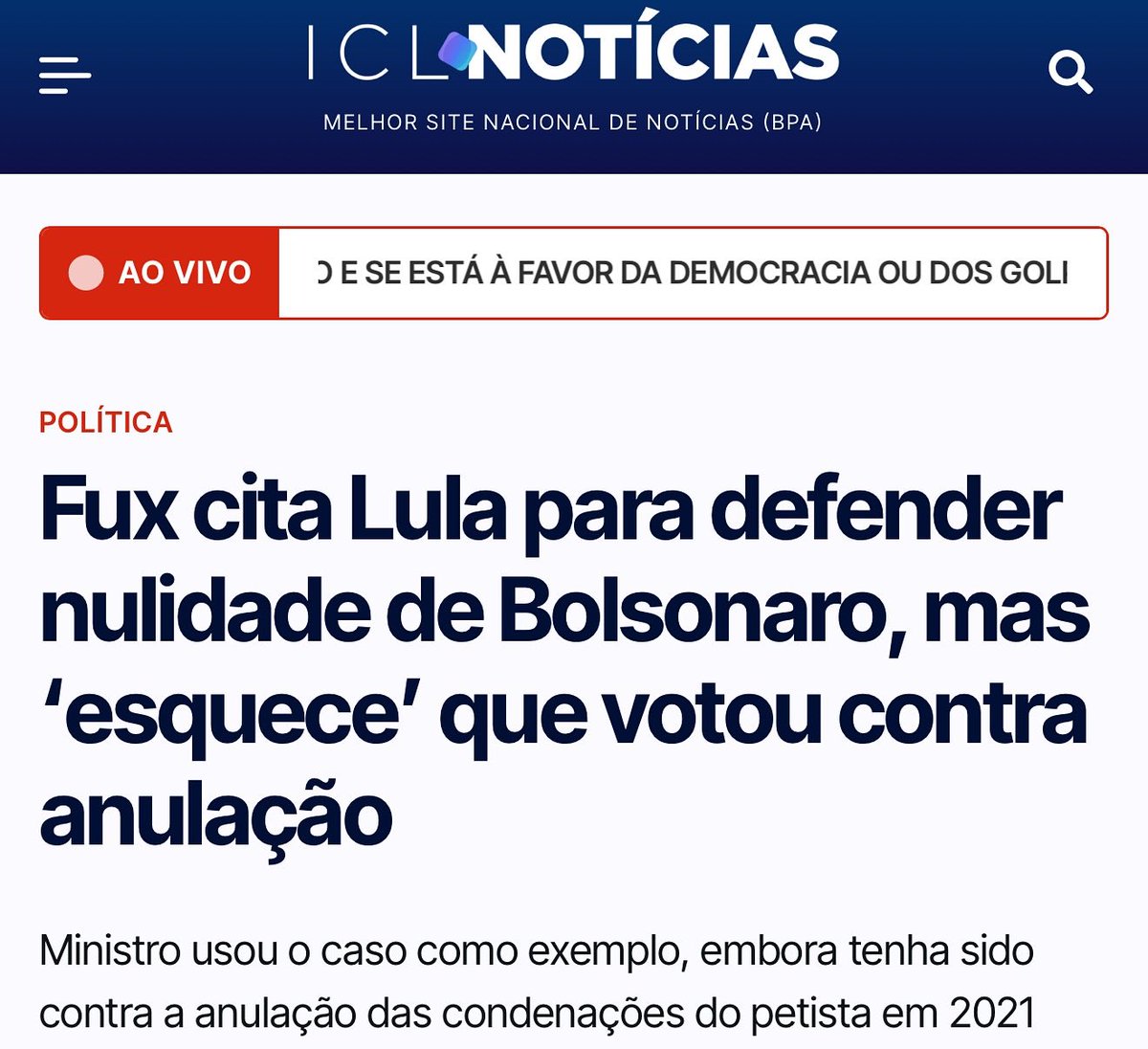 <a href="/g1/">g1</a> Sério? Não diga! É muito cara de pau! 

FUX APOIA GOLPISTAS
FUX APOIA GOLPISTAS