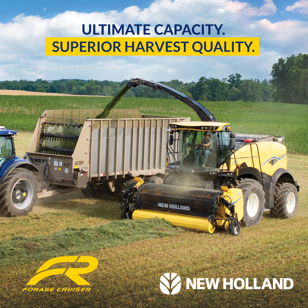 ProgTractor's tweet image. The FR Forage Cruiser has an appetite for production that’ll have you steaming up and down fields and maximizing tons per hour—all while putting the highest-quality feed in the wagon. progressivetractor.net