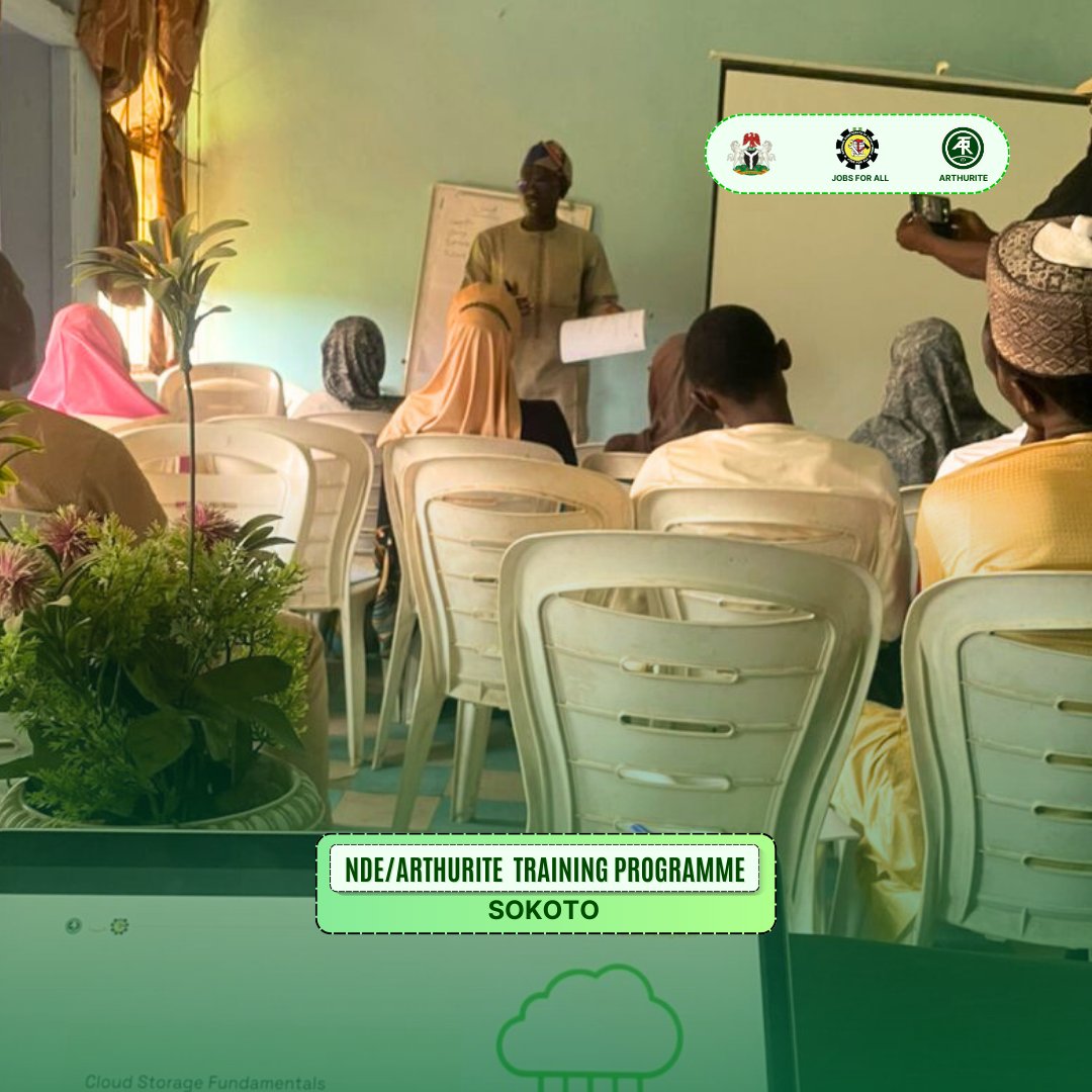 Arthurite_IX's tweet photo. Sannu da zuwa, Sokoto! ππ½
Swipe to see how the training is unfolding in Sokoto! π
#Arthurite #ArthuriteInSokoto #CloudComputing #AI #MachineLearning #DigitalSkills #FutureOfWork #SkillsForTomorrow #ArthuriteImpact #NDEPartnership #ATRxNDEPartnership https://t.co/qRNzXWchNQ
