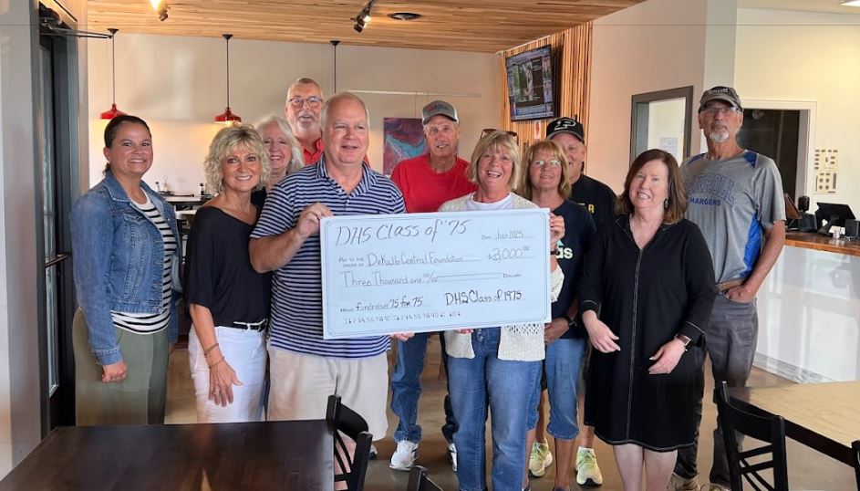 DeKalbCF's tweet image. Thank you to the DHS Class of 1975 for raising $3,000 for the DeKalb Central Foundation during their 50th reunion. Special thanks to all donors and sponsors. Kirsten Ziembo graciously accepted the gift on behalf of the Foundation.
#WeAreDeKalb