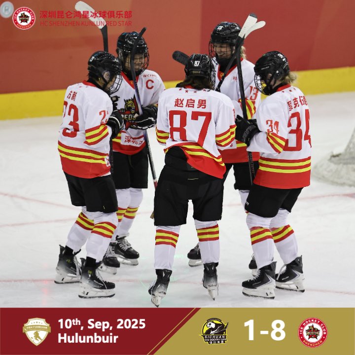 Final score
Sichuan 1:8 KRS Shenzhen
 
Rickwood (Pi, Barnett)
Yang (Barnett)
Kong (Lantto)
Proulx
Zhao (Rickwood, Kong)
Barnett (Yang)
Du (Fu)
Kong (Lantto, Yi)
 
🥅Song Tianxin, 5 saves, Shutout.
Han Yiyang, 4 saves, sv 80%.