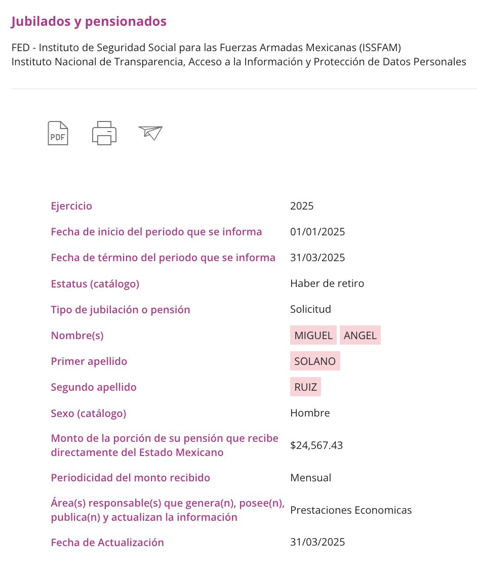 El Capitán de Corbeta Retirado Miguel Ángel Solano Ruiz, “El Capitán Sol”,  recibía de su retiro 24 mil pesos cada mes de pensión, pero en 5 años gastó  más de 60 millones
