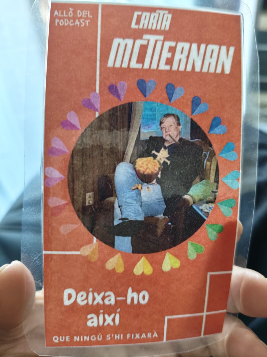 Ja tinc a la meva possessió la carta McTiernan que em va tocar en el sorteig!!!
Moltes gràcies <a href="/AllodelPodcast/">Allò Del Podcast</a> , estic esperant ja el proper episodi per fer servir la carta des de casa 😉.