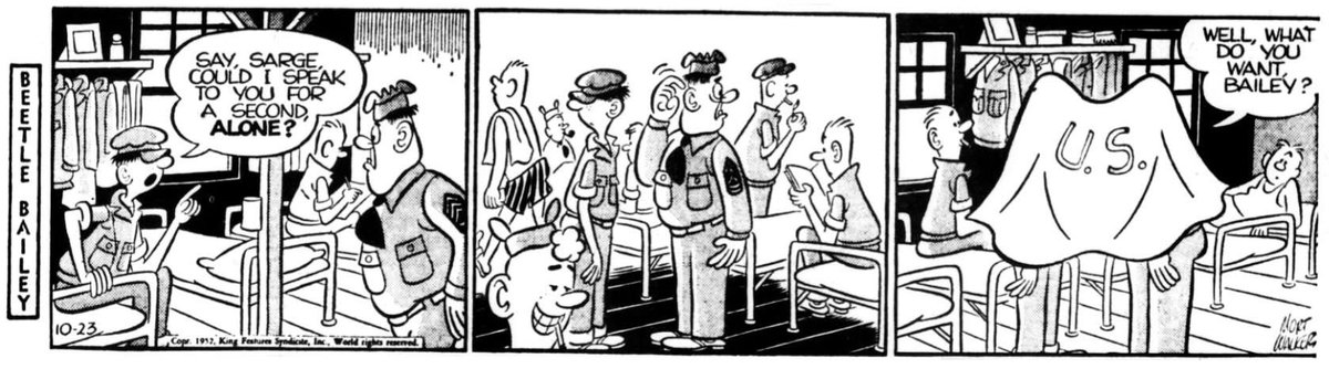 DocGene70's tweet image. #BeetleBailey 
#DailyComics 
#VintageComicStrips