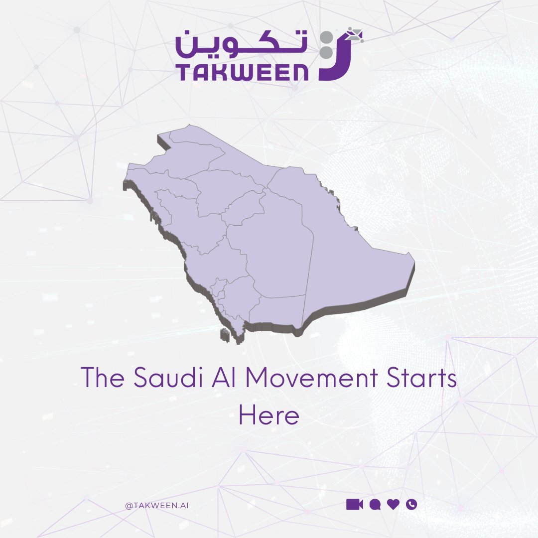 Takween_AI's tweet image. 🚀 The Future of AI is Saudi. The Future is Now, and Takween is proud to be in the journey of driving this growth. 🇸🇦💡

💬 What role do you see AI playing in shaping Saudi’s future?
Drop your thoughts below! 👇
#AI #SaudiVision2030 #TakweenAI #Innovation #SaudiTech