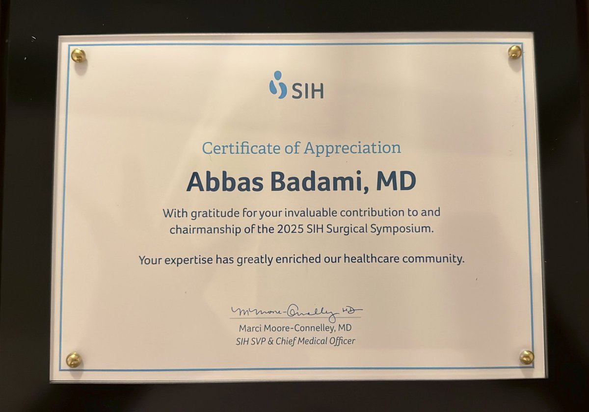 Abbas Badami, MD, FACS, DABS, FICS tweet media