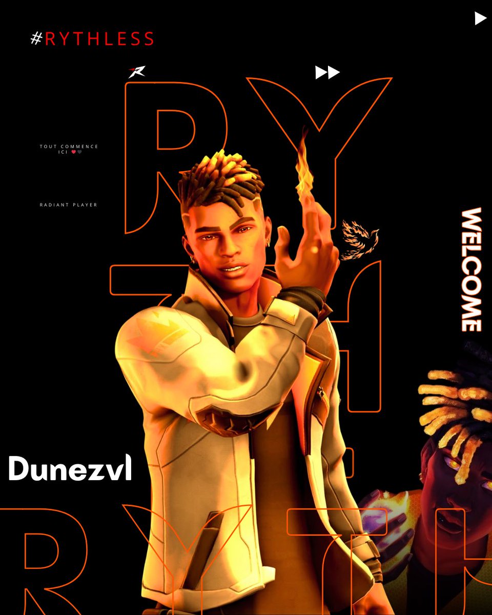rythlessteam's tweet photo. Nous sommes ravis d’accueillir un joueur exceptionnel, @Dune1x , au sein de la famille Rythless Esports ! 🎉🔥

Son talent, sa détermination et sa passion pour la compétition font de lui un atout majeur pour notre roster.

Tout commence ici ❤️🖤 https://t.co/PHlV1RdZBN
