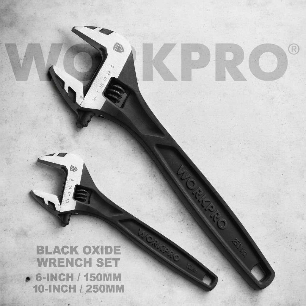 workpro_tools's tweet image. 🔧Got a tough nut to crack? Our new 6, 8 & 10-inch adjustable wrenches are here to save the day! 👉 amzn.to/46uVrGh
Black Oxide coated for style and protection, forged Cr-V steel for power, dual scales for ease.
#workprotools
#DIYtools
#toolsofthetrade
#wrenchwednesday
