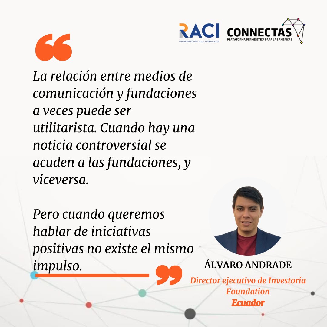 ConnectasOrg's tweet photo. @WWFColombia @Defensoria_ONG @alvaroandradeec @InvestoriaEc 🗣️ #DiálogosCONNECTAS l  "Crisis ambiental" 🌿. 

📣 @alvaroandradeec resalta como medios locales y comunitarios han comunicado diferente y positivamente la agenda medioambiental, logrando impactos en públicos más jóvenes. https://t.co/QmtQ1oT350