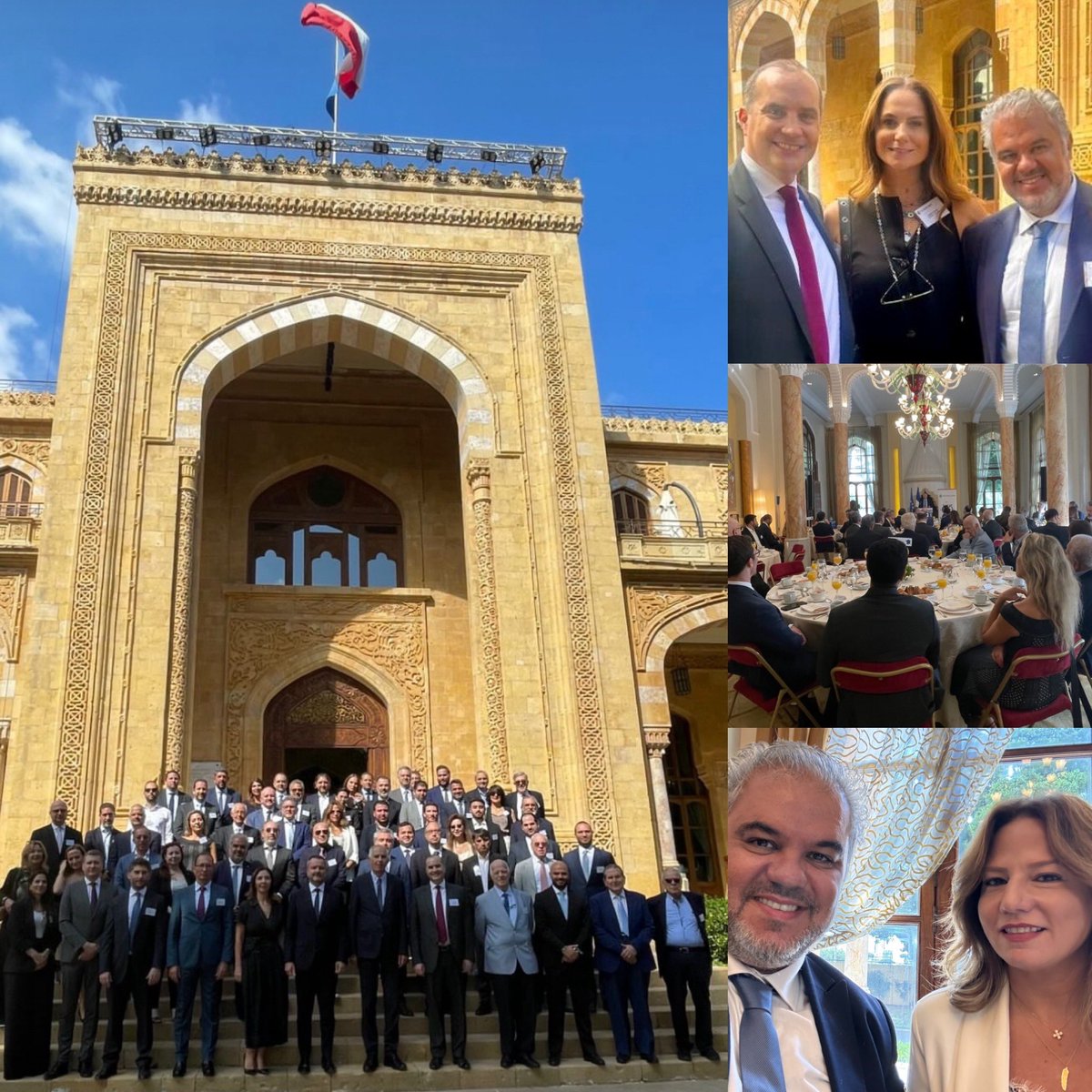 Lamah2's tweet photo. Retrouvailles de rentrée des membres de la @CCIFranceLiban à l’occasion du Power Breakfast organisé chez M. l’Ambassadeur @HerveMagro à la Résidence des Pins.
Toujours un plaisir d’échanger avec les entrepreneurs et décideurs français, véritables piliers des relations économiques franco-libanaises. 🇫🇷🇱🇧
#CCIFL #CCIFranceLiban #BusinessRelations #FranceLiban #Networking #EconomicPartnership