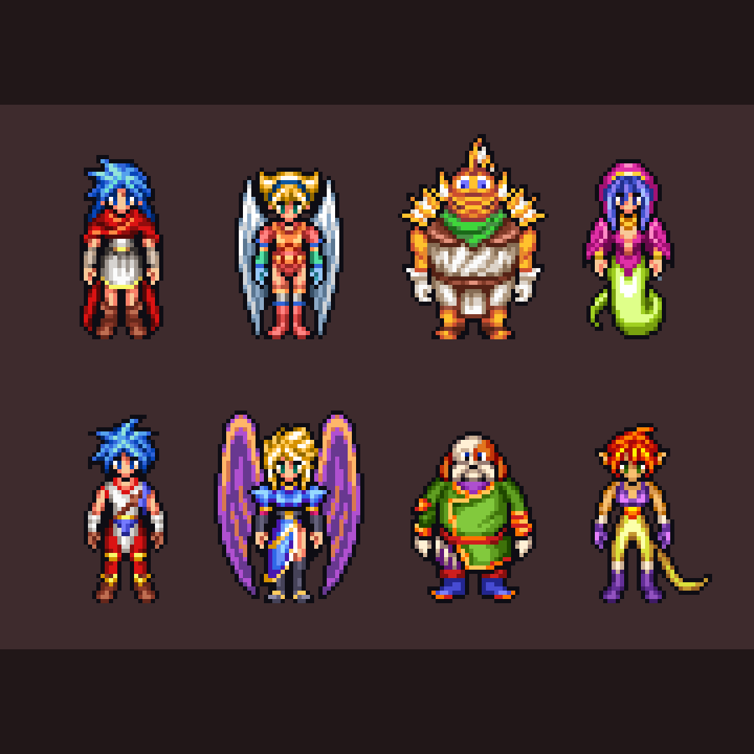 Breath of Fire 1 &amp; 2 HD2D? 
#pixelart #ドット絵