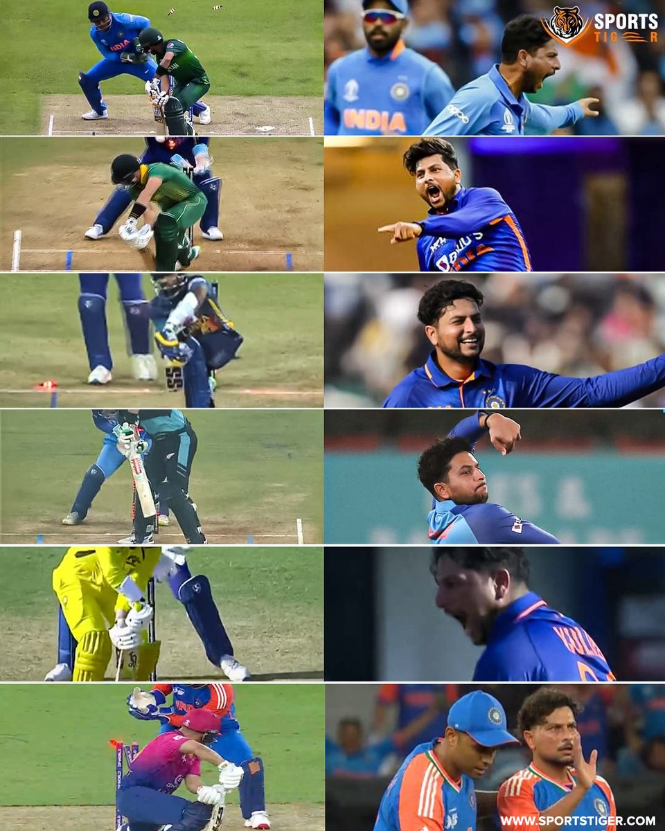 The_SportsTiger's tweet image. 🌀 Kuldeep Yadav &amp;amp; his many moods of celebration 🎉🔥
Every wicket, a new story! 🏏💥

📸: BCCI 

#KuldeepYadav #SpinMagic #WicketCelebrations