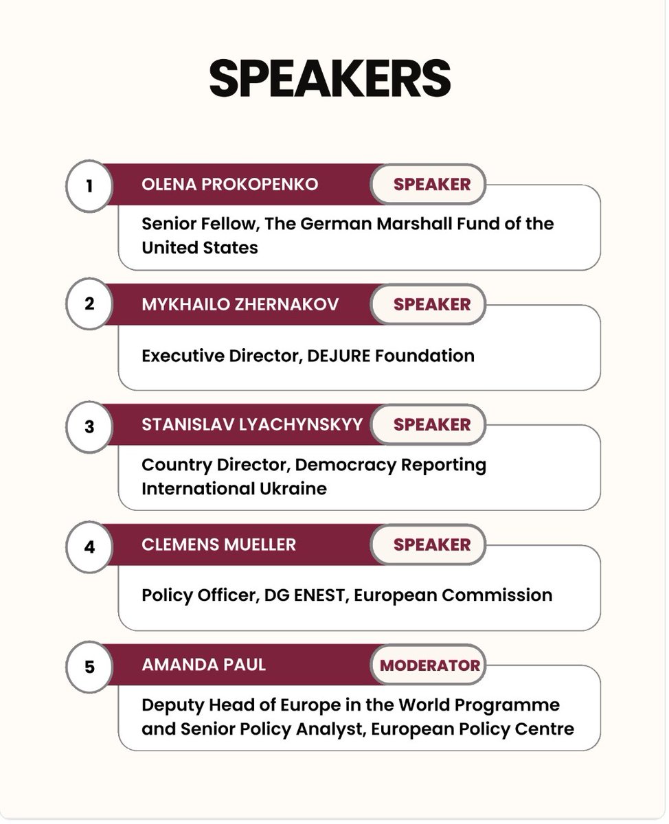 Olena Prokopenko (@o_prokopenko_ir) on Twitter photo Pls join us tomorrow for a policy dialogue hosted by <a href="/epc_eu/">European Policy Centre</a> assessing the aftermath of attacks on #Ukraine's anti-corruption institutions & the ways civil society & int'l partners can help safeguard the country's reform progress. <a href="/gmfus/">German Marshall Fund</a> Registration: lnkd.in/daAaHxnJ Pls join us tomorrow for a policy dialogue hosted by <a href="/epc_eu/">European Policy Centre</a> assessing the aftermath of attacks on #Ukraine's anti-corruption institutions & the ways civil society & int'l partners can help safeguard the country's reform progress. <a href="/gmfus/">German Marshall Fund</a> Registration: lnkd.in/daAaHxnJ