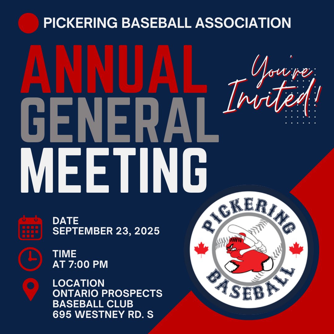 Pickering Baseball Association tweet media