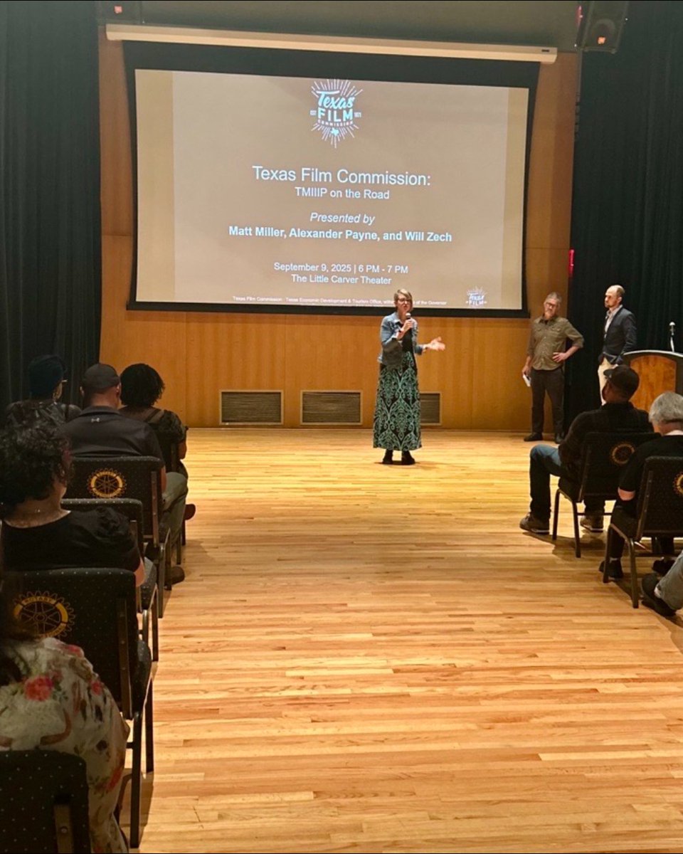 filmsanantonio's tweet photo. Thank you San Antonio for showing up to learn about the Texas Moving Image Industry Incentive Program! And thank you @TexasFilmComm for sharing your knowledge with filmmakers in our community 📽️🎬

#FilmSA #FilmSanAntonio #TMIIIP #TMIIIPOnTheRoad #FilmInTexas https://t.co/Btf6EHTNzR