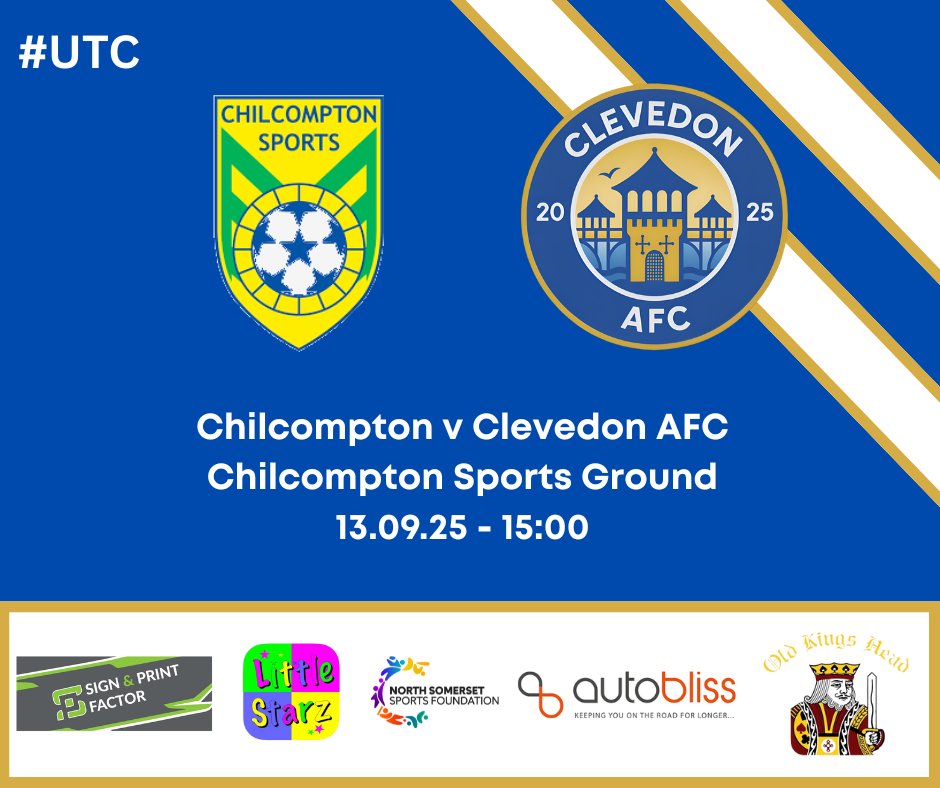ClevedonAFC's tweet image. Both our teams in action this weekend..

Our 1st team travel to Chilcompton Sports for their first fixture in 2 weeks.
Our reserves travel to Winscombe &amp;amp; Churchill looking to build on the win in their first game.

#UTC🏰⚽