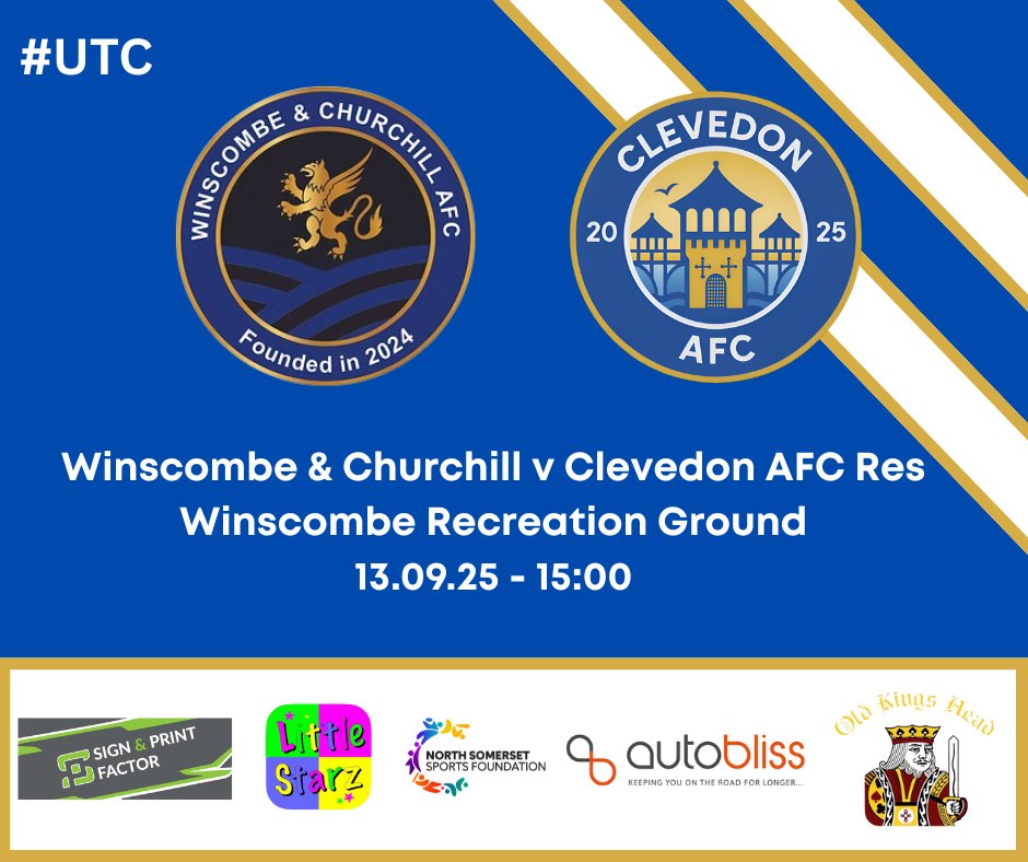 ClevedonAFC's tweet image. Both our teams in action this weekend..

Our 1st team travel to Chilcompton Sports for their first fixture in 2 weeks.
Our reserves travel to Winscombe &amp;amp; Churchill looking to build on the win in their first game.

#UTC🏰⚽