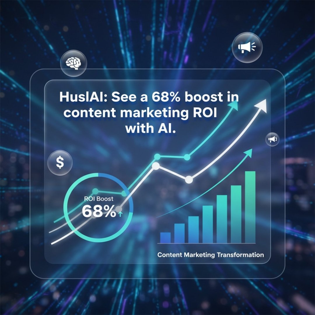 Husl_ai's tweet photo. AI tools, like HuslAI, are transforming content marketing. Experience a 68% boost in ROI and smarter growth for your business. 
https://t.co/5TzRLPx6Hh
#CreatedWithHuslAI #AI #ROI https://t.co/eZIRbqrvin