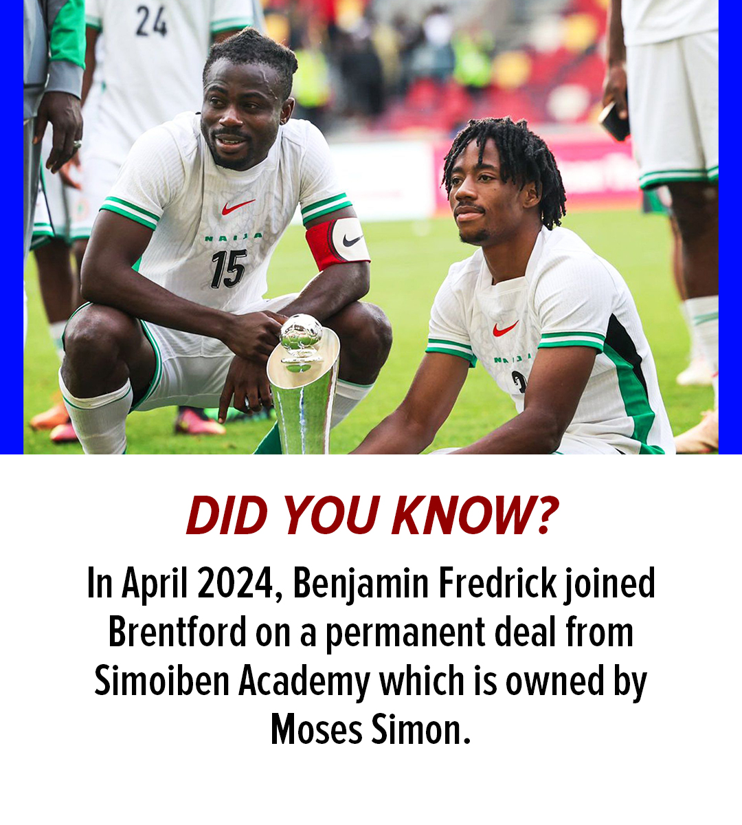 NairaBET's tweet photo. He also played for Nasarawa United in 2023 as a Defensive Midfielder.

Do you think Eric Chelle should look inward for more home based talents like Benjamin Fredrick? 🤔

 #SuperEagles #FootballNigeria #BenjaminFredrick #Highlights https://t.co/Wrm8yopy7W