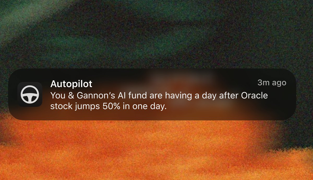 Just in 🚨:

Oracle $ORCL shareholders having an absolute day today