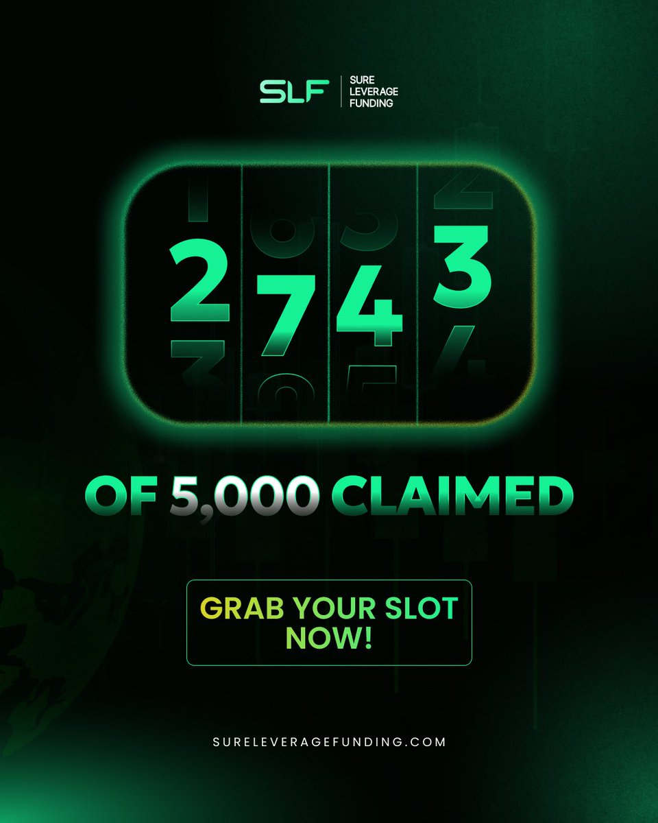 SureLeverage's tweet image. 💵 What if just $1 could give you the chance to trade a $5,000 funded account?

With the Sure Leverage Funding $1 Challenge, you can test your skills, follow simple rules, and unlock real trading opportunities, without risking big money.

🔥 It’s fast.
🔥 It’s real.
🔥 It’s your…