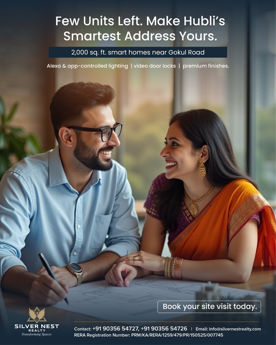 silver41886's tweet image. The final opportunity is here.
Only a handful of homes remain at Silvernest Tranquil 
where space, technology, and lifestyle come together.
Don’t wait. Once they’re gone, they’re gone.
.
.
#silvernesttranquil #hublihomes #fewunitsleft #luxuryliving #hubliapartments #gokulroad