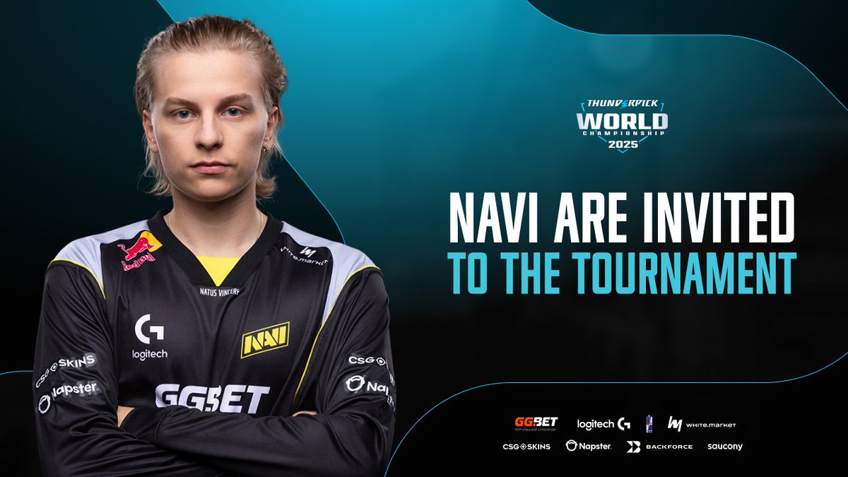natusvincere's tweet photo. NAVI CS2 will play at Thunderpick World Championship 2025! #navination #ThunderpickWC https://t.co/b258QWzhL5