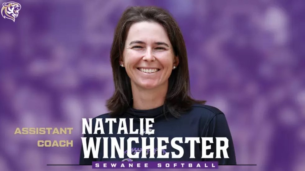 SoftballSewanee's tweet photo. Welcome Coach Win! We are excited to have you apart of the Sewanee Softball family🥎🐅
https://t.co/MGDneFcsPD https://t.co/GUWbKfRY9Z