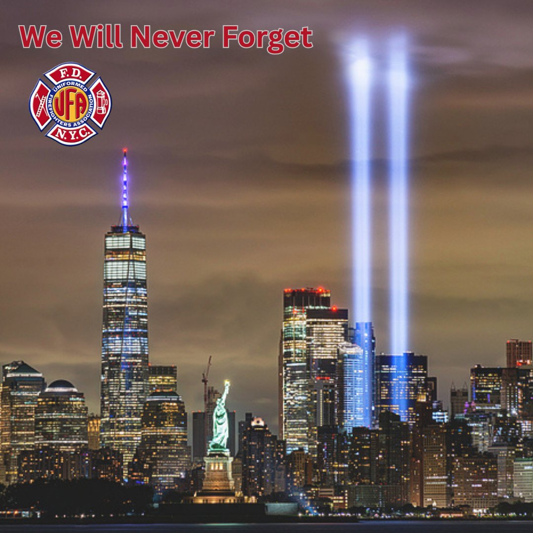 24 years later, we honor the 343 FDNY firefighters lost on 9/11 and the 402 more taken by post-9/11 illnesses. Their courage united a city and a nation.

We will never forget.