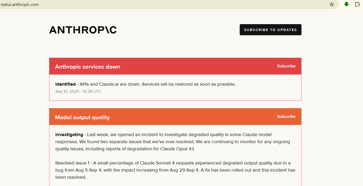 Royy9007's tweet image. Claude down 🙄
#claudeai #Anthropic #claude_code