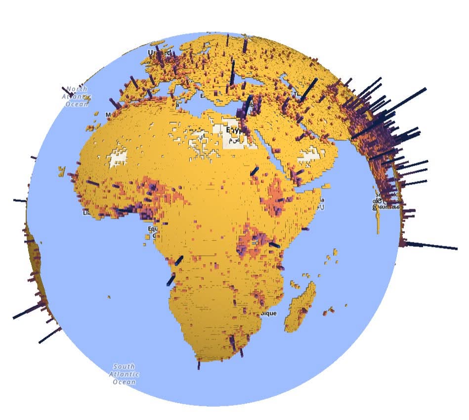 📊 اكتشف خارطة التوزيع السكاني المذهلة لتوقعات عام 2025! "بوب 64"يُقدم تحليلًا بصريًا تفاعليًا رائعًا للكثافة السكانية حول العالم.
🔍 تعمق في البيانات وشاهد كيف سيتغير شكل الكوكب! 10mapz.com/pop64_2025.html