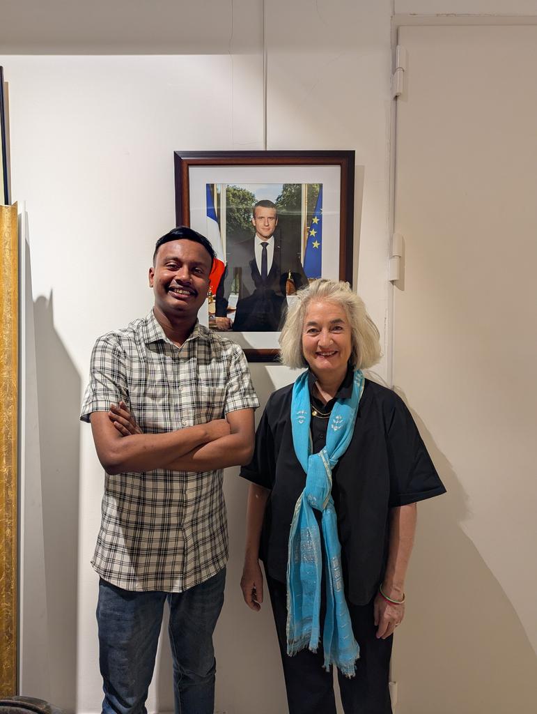 JimranMohammed's tweet photo. Grateful to H.E.@MarieMasdupuy, outgoing French Ambassador to Bangladesh, for guiding the Climate Communicators community. 🇫🇷🇧🇩 Though I couldn’t attend today, her support for youth &amp; climate action inspires us. Wishing her success ahead. 🌍💚 https://t.co/knYdCf5hju