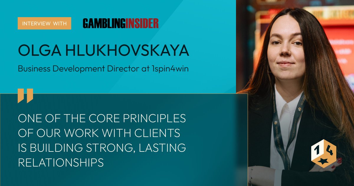 1spin4win (@1spin4win) on Twitter photo How to ensure your slots are here for a good time and a long time? π°
Olga Hlukhovskaya shares her insights in <a href="/G_Insider/">Gambling Insider</a> feature: βHow to ensure your slots are here for a good time and a long time.β
π bit.ly/3JVuMK6
#1spin4win #igaming #interview #gameprovider How to ensure your slots are here for a good time and a long time? π°
Olga Hlukhovskaya shares her insights in <a href="/G_Insider/">Gambling Insider</a> feature: βHow to ensure your slots are here for a good time and a long time.β
π bit.ly/3JVuMK6
#1spin4win #igaming #interview #gameprovider