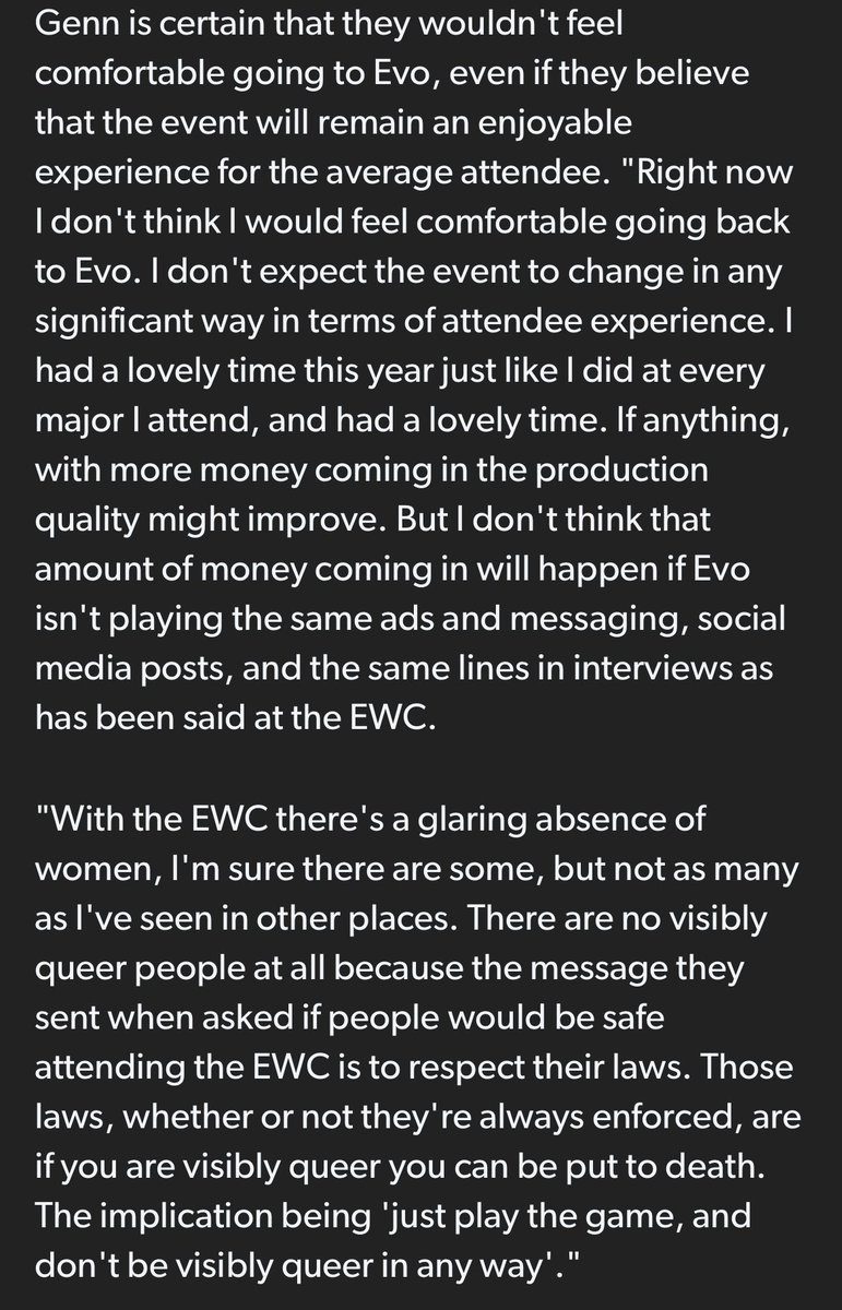 FemShepFGC's tweet image. Alongside some other more prominent voices in the scene, I was asked to speak to Eurogamer for this article and contributed my thoughts.

These are difficult conversations to have in the space of a single tweet, so I hope I contributed something valuable.