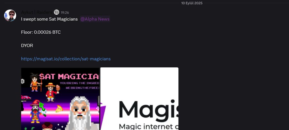 I swept Some <a href="/const_quary/">quary.sats</a>  NFTs 👇

Floor: 0.00026 BTC

(Dyor)

Why did I sweep?
- <a href="/Magisat_io/">Magisat</a>  OG Collection
- Free minted
- 3K supply