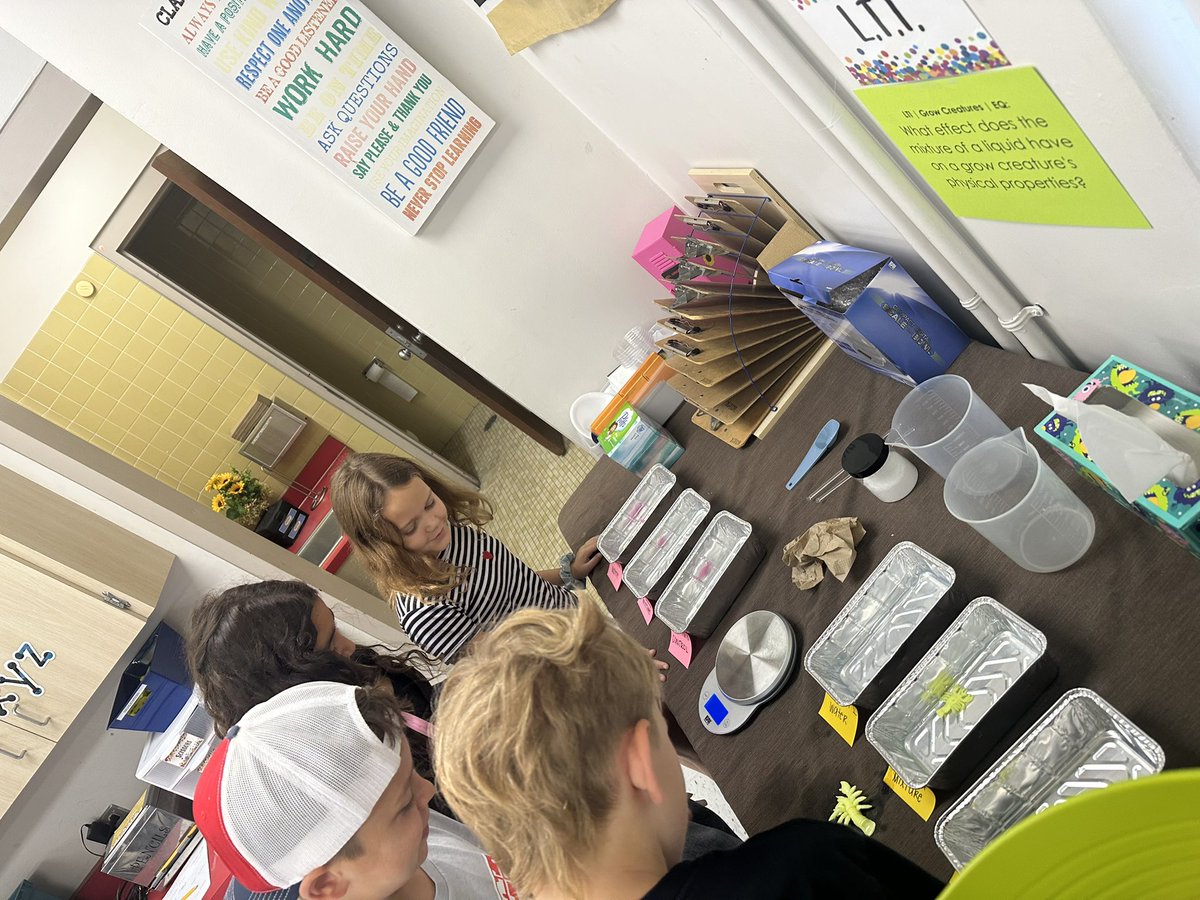 Started collecting QUANTITATIVE / MEASURABLE data on our LTI Grow Creatures! Students enjoyed using tools to collect their data and share with their class!

<a href="/HCPSGorrieEL/">Gorrie Elementary School</a> <a href="/HCPSElemScience/">HCPSElemScience</a> <a href="/WeAreHAEST/">HAEST</a>